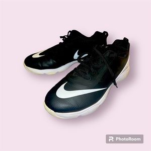 Nike Lunar Control Jr Golf Shoes Sz 6 Youth 6Y Black White Boy Girl Soft Spikes